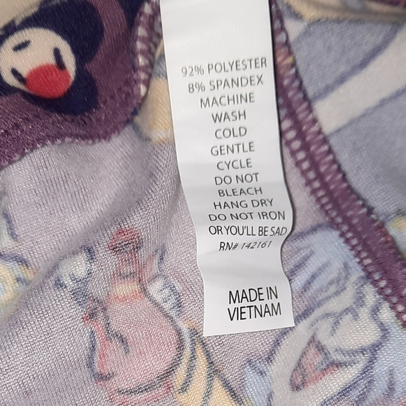 Alice In Wonderland LulaRoe Purple Graphic Leggings - Picture 2 of 9